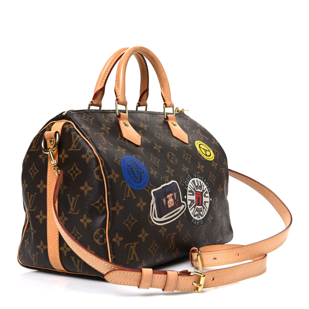 Louis Vuitton Monogram My World Tour Speedy Bandouliere 30