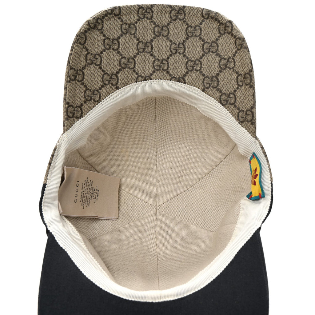 Gucci X ADIDAS GG Supreme Monogram Double Sided Baseball Hat M Beige Ebony Black