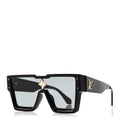 Louis Vuitton Acetate Swarovski Crystal Cyclone Sunglasses Z1578W Black