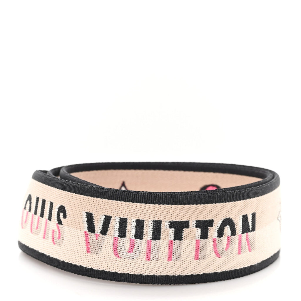 Louis Vuitton Jacquard Speedy Bandouliere 20 Shoulder Strap Black