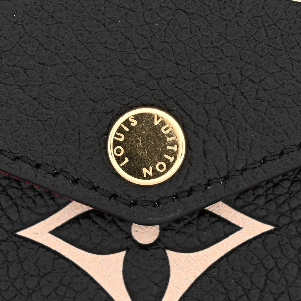 Louis Vuitton Empreinte Monogram Giant Felicie Pochette Black Beige