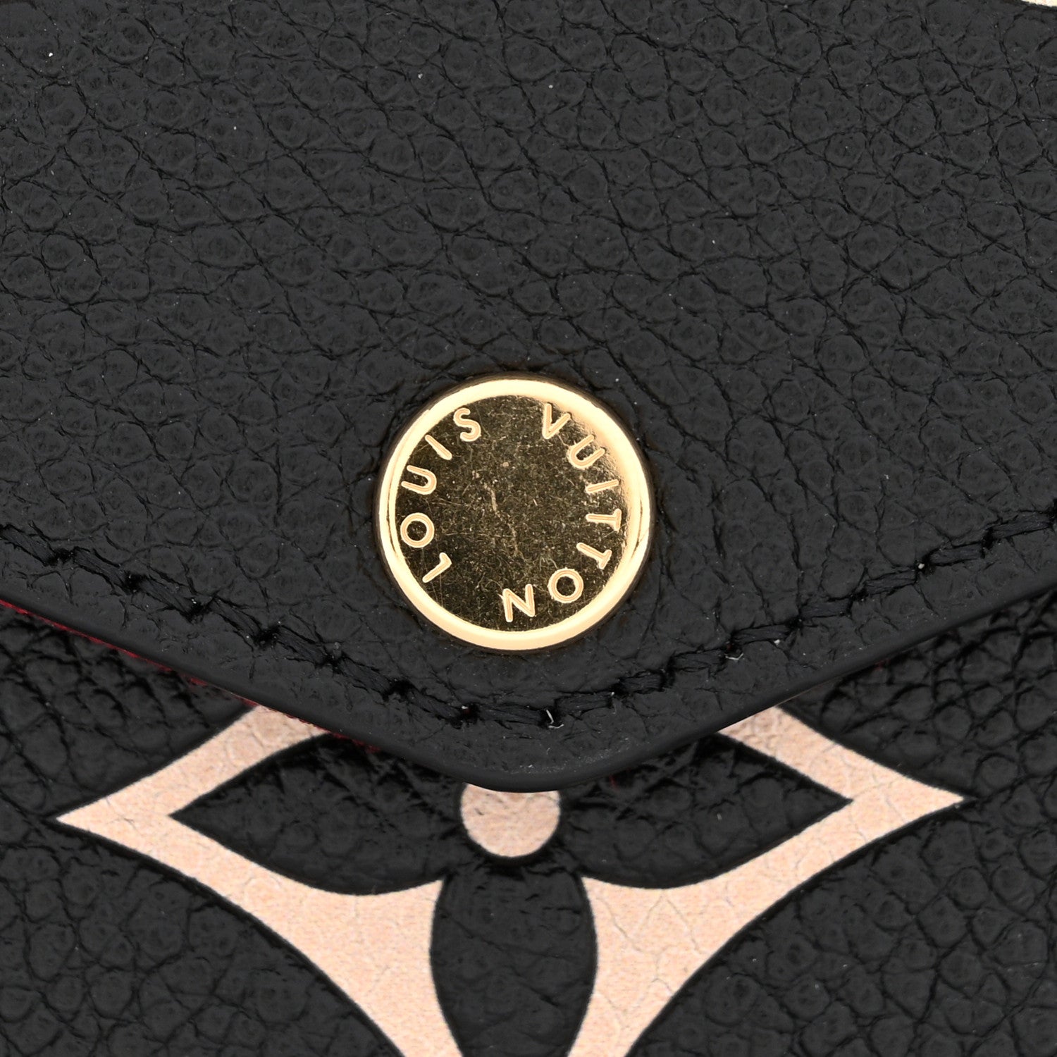 Louis Vuitton Empreinte Monogram Giant Felicie Pochette Black Beige
