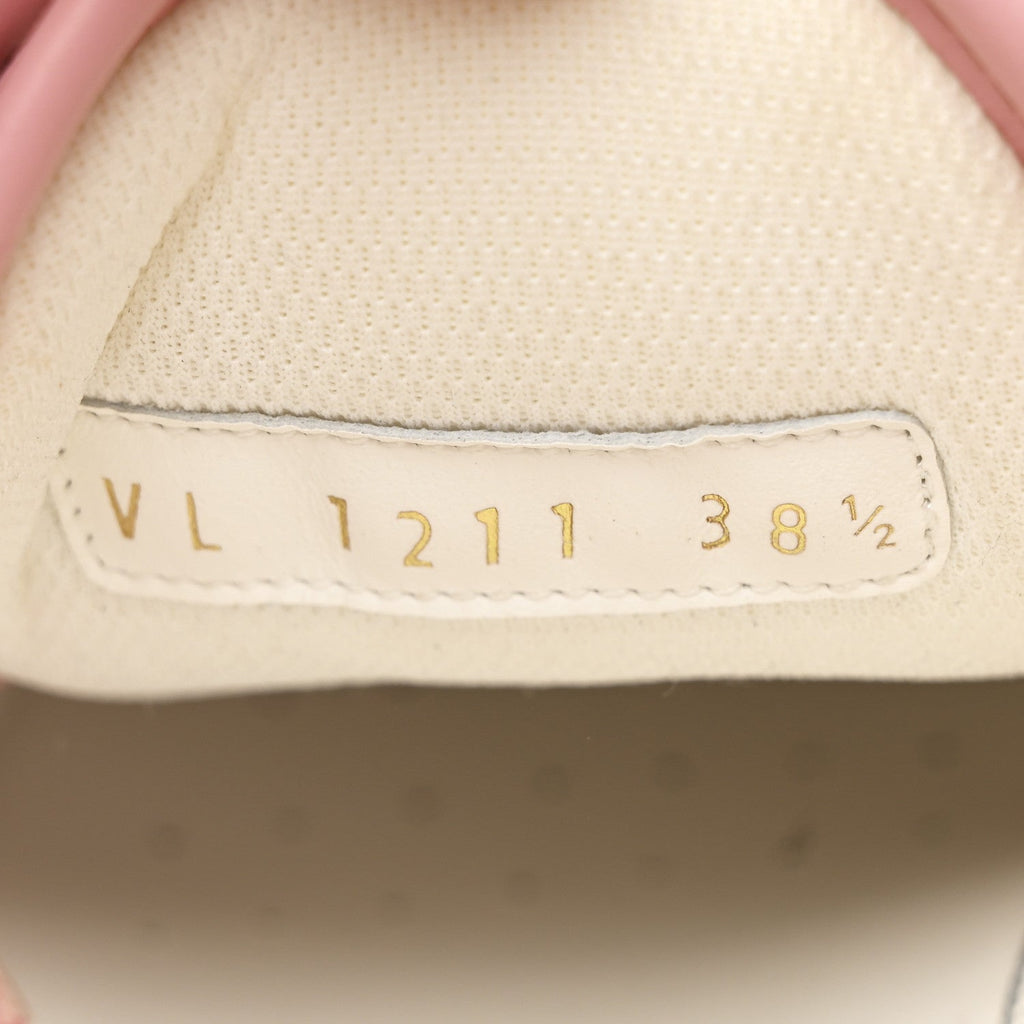 Louis Vuitton Denim Monogram Squad Sneakers 38.5 Pink