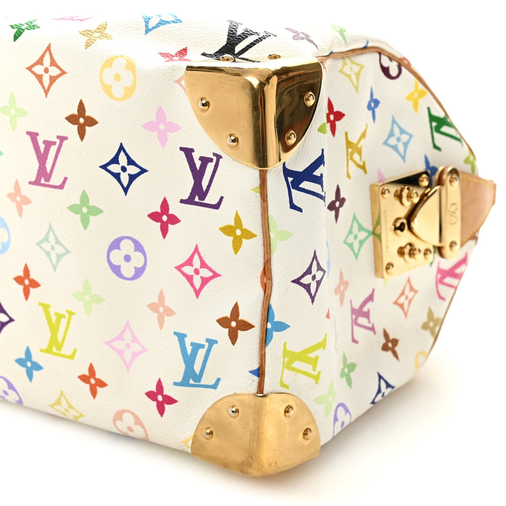 Louis Vuitton Monogram Multicolor Speedy 30 White