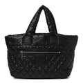 Chanel Nylon Quilted Large Coco Cocoon Tote Black