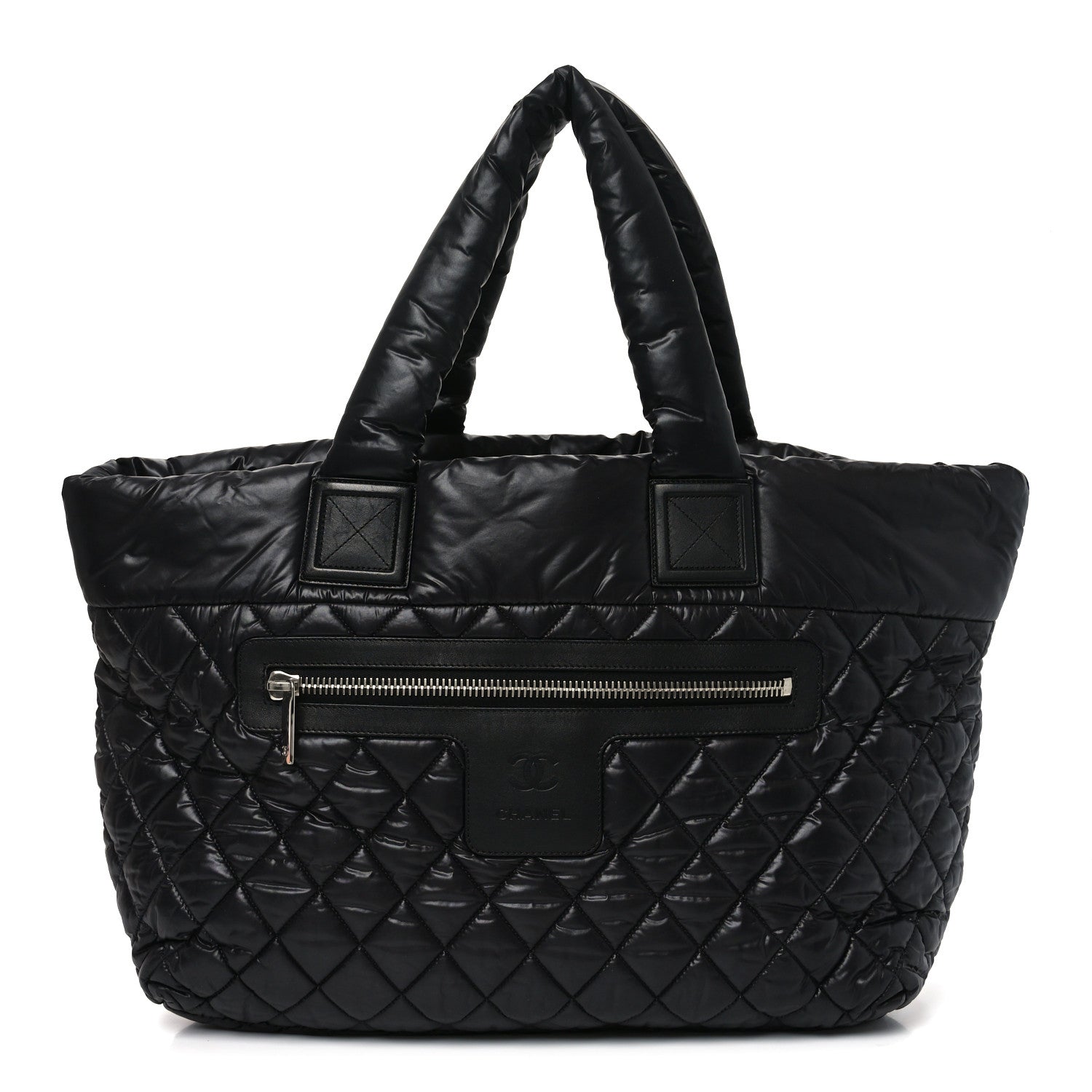 Chanel Nylon Quilted Large Coco Cocoon Tote Black