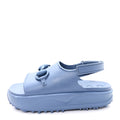 Gucci Soft Rubber Horsebit Touch Mens Strapped Sandals 9 Washed Indigo