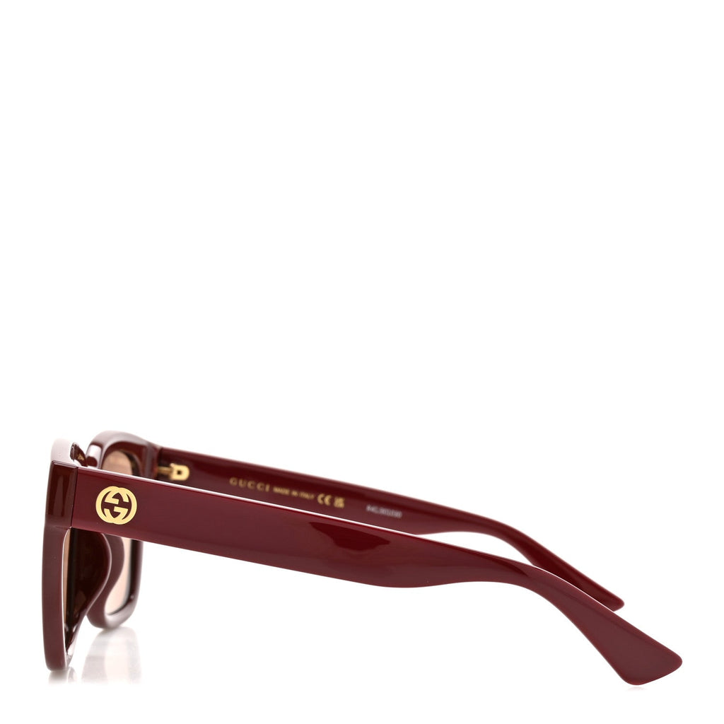 Gucci Acetate Square Frame Sunglasses GG1338SK Red
