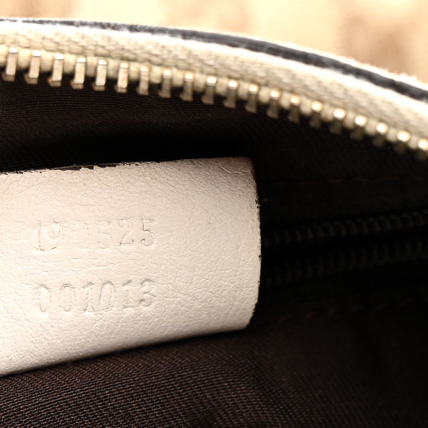 Gucci Monogram Medium D Gold Ring Hobo White