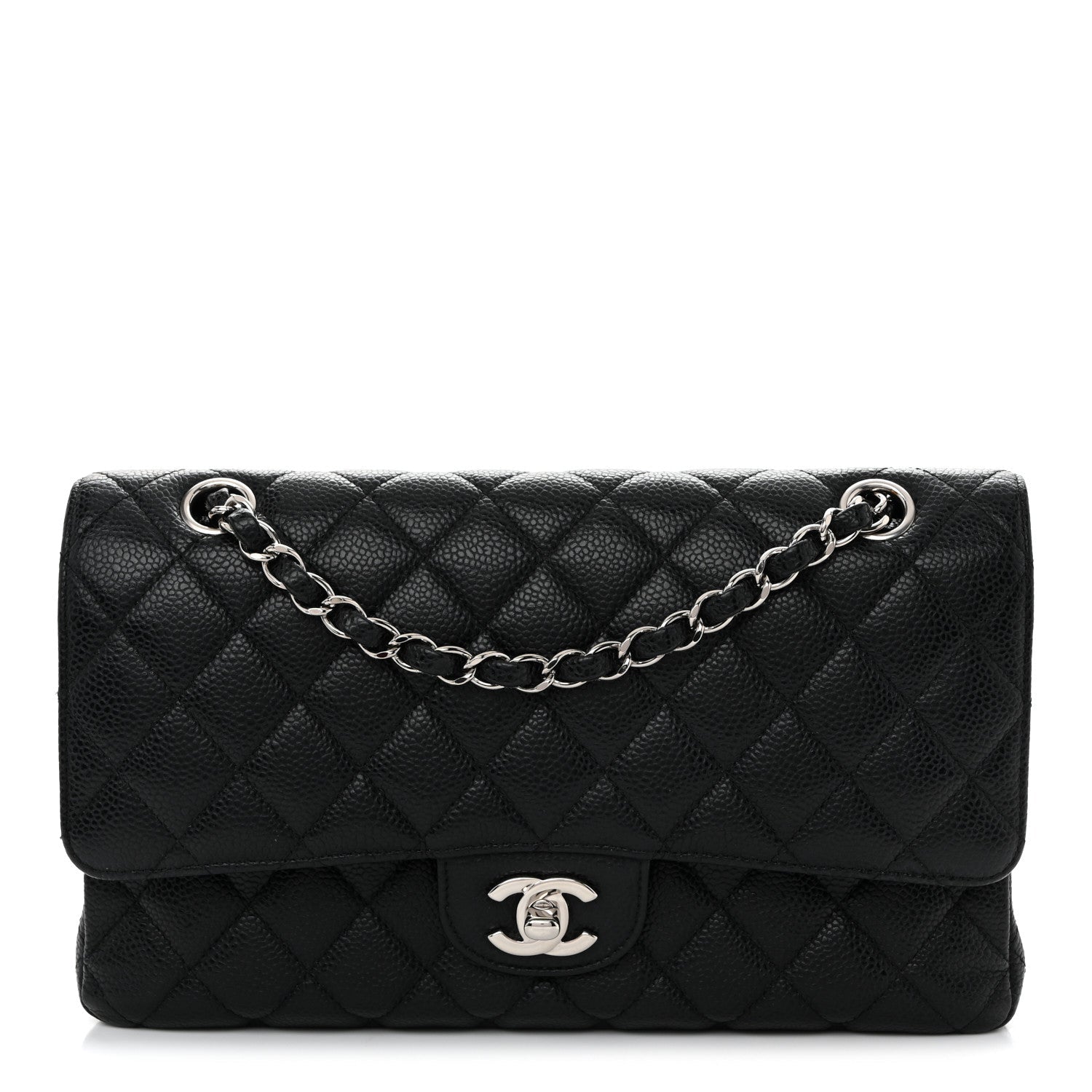 Chanel Caviar Quilted Medium Double Flap Black