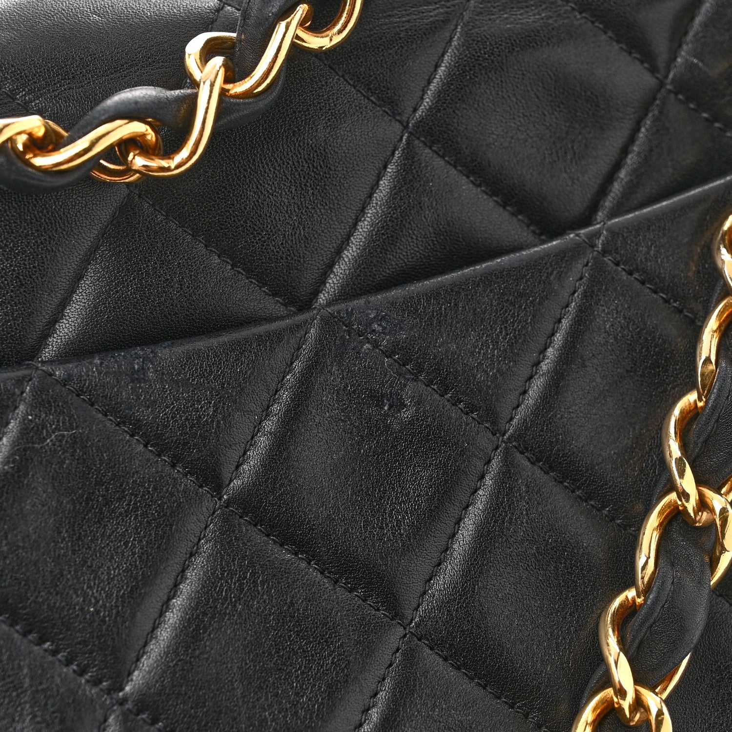 Chanel Lambskin Quilted XL Jumbo Single Flap Black