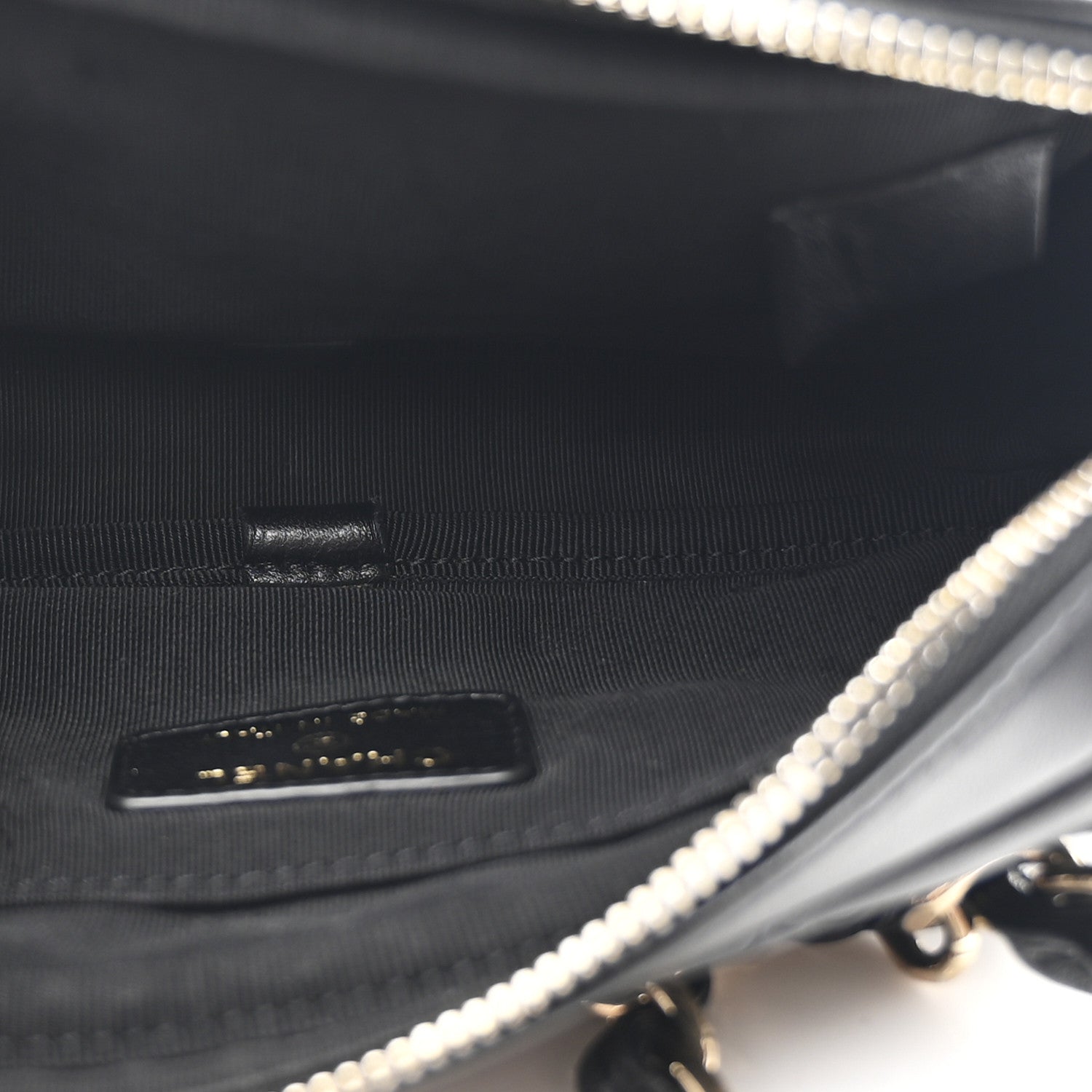 Chanel Lambskin Quilted Waist Bag With Pouch Black
