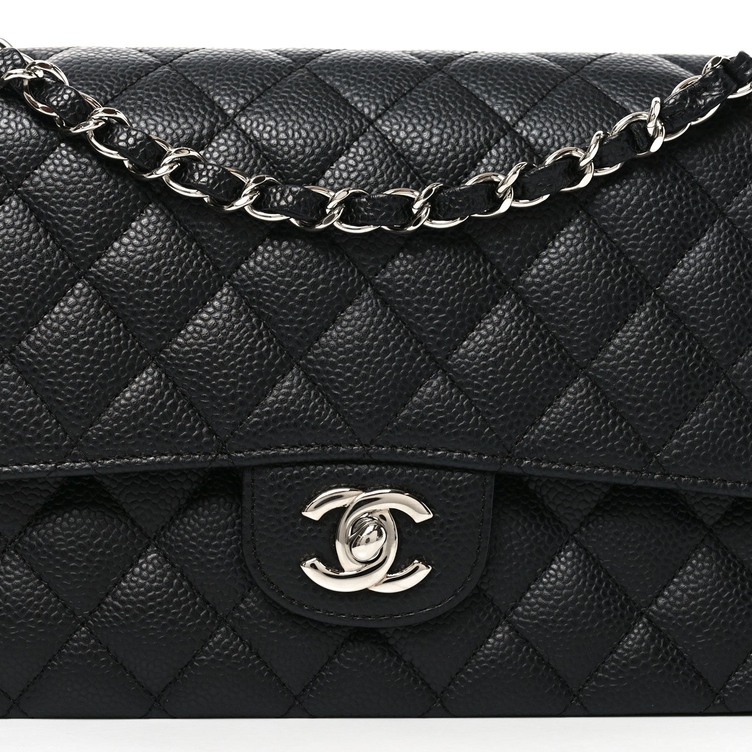 Chanel Caviar Quilted Medium Double Flap Black
