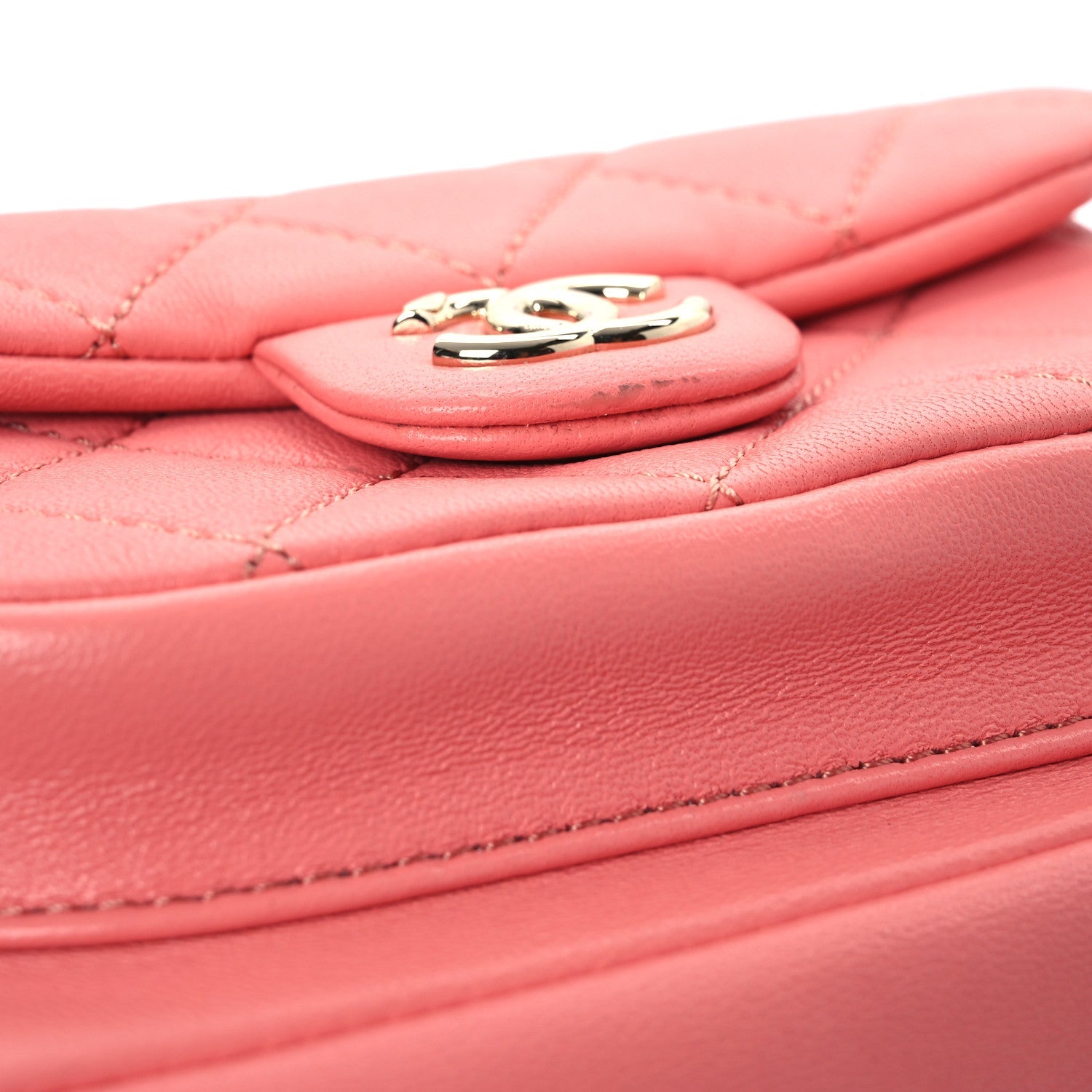 Chanel Lambskin Quilted Small Duma Drawstring Backpack Pink