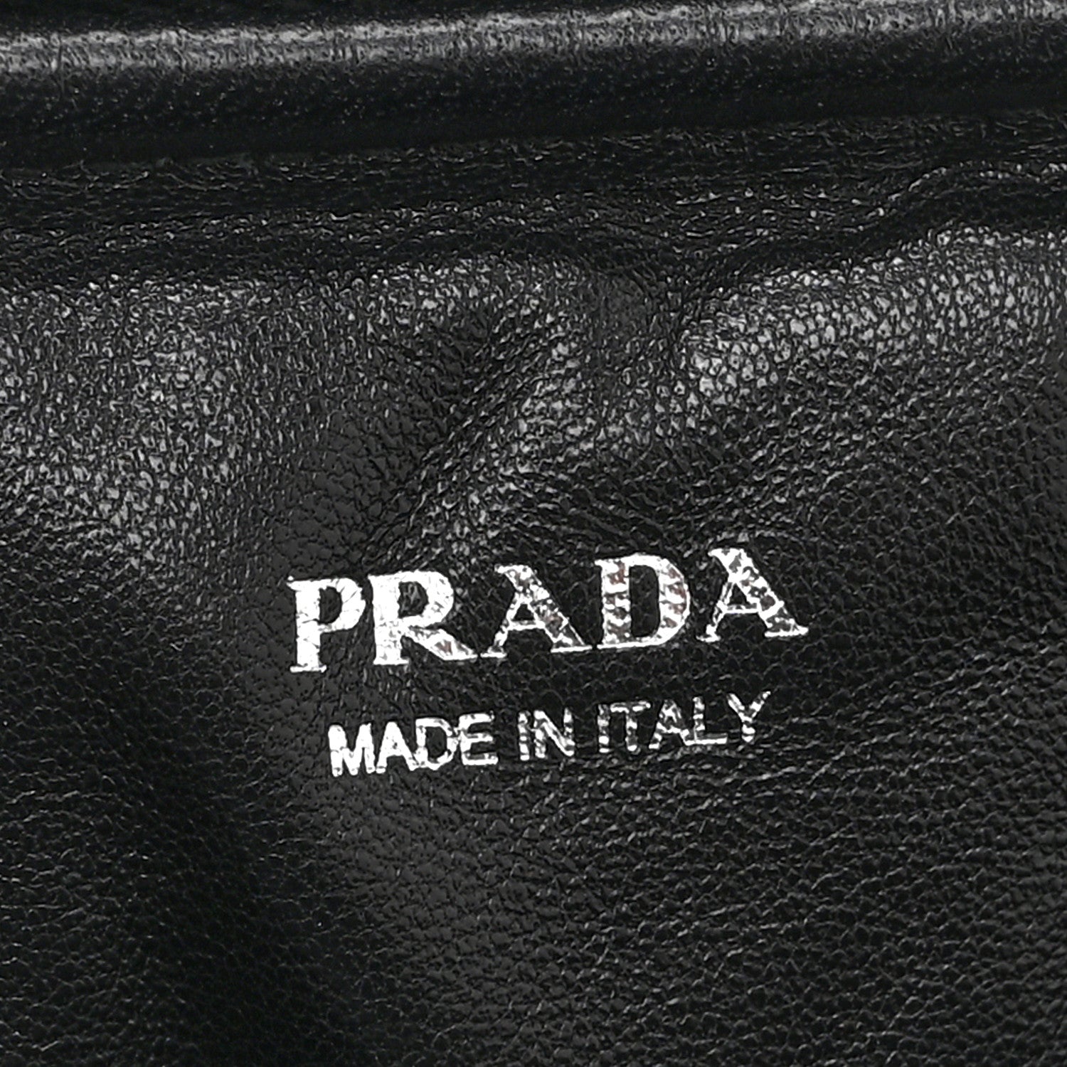 Prada Nappa Soft Padded Mini Triangle Crossbody Pouch Black