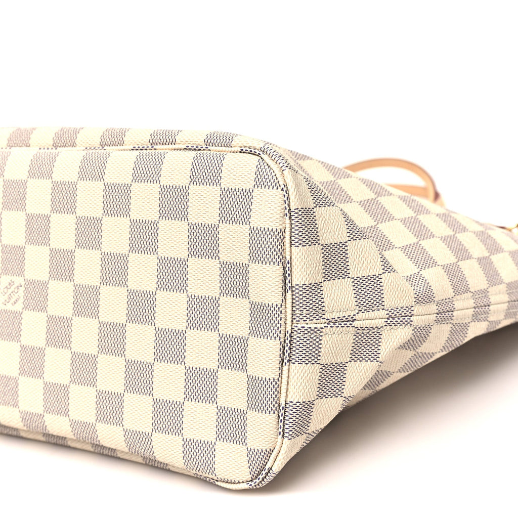 Louis Vuitton Damier Azur Neo Neverfull MM Rose Ballerine