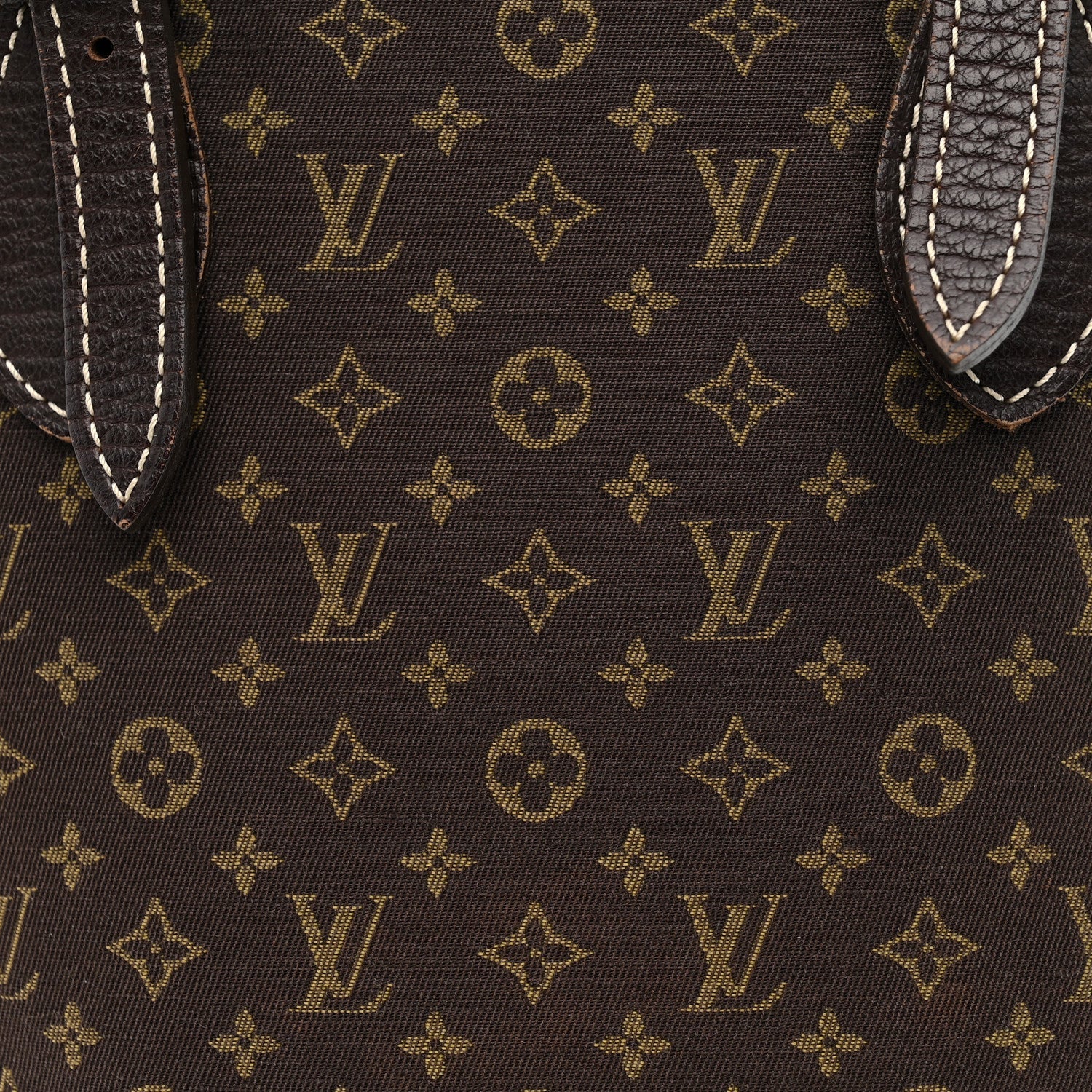 Louis Vuitton Mini Lin Monogram Bucket Bag Ebene