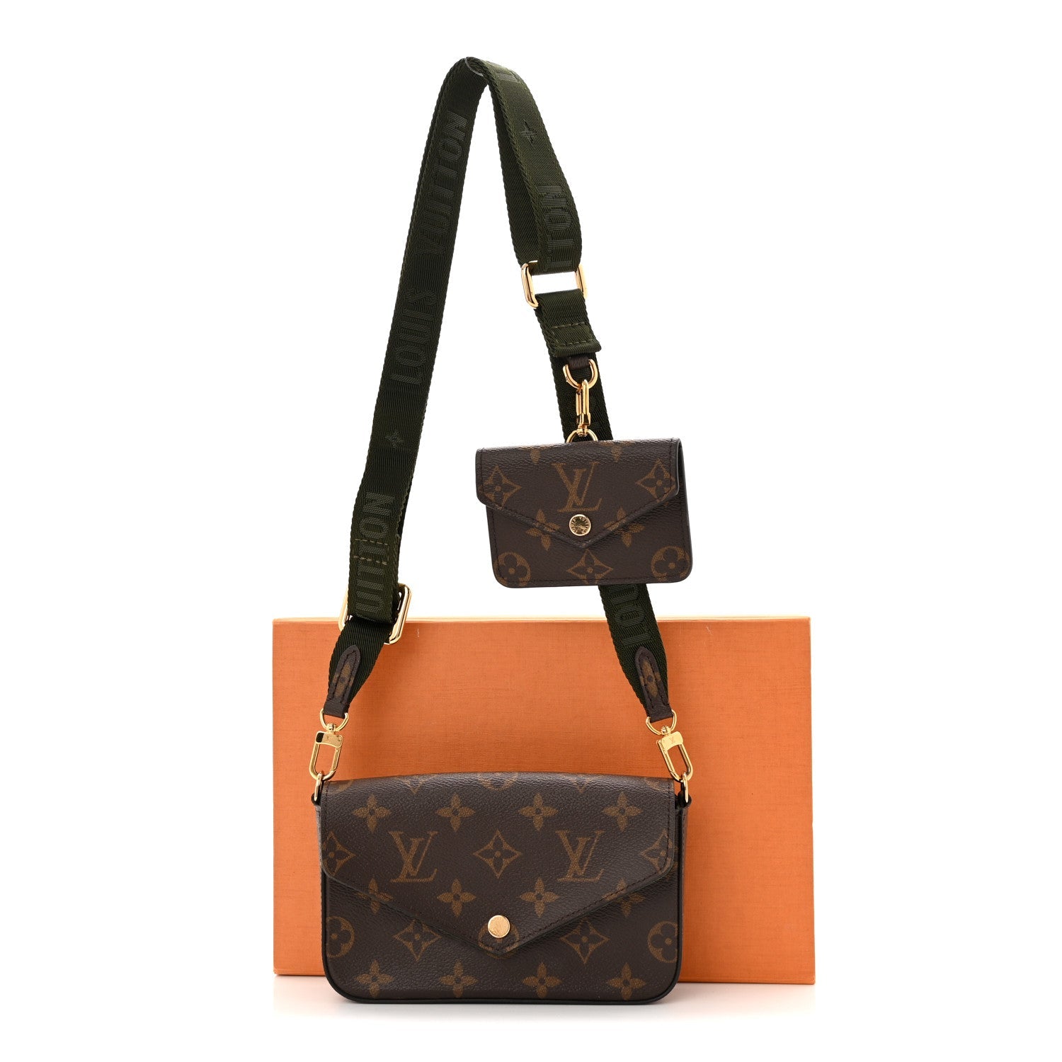 Louis Vuitton Monogram Felicie Strap & Go Kaki
