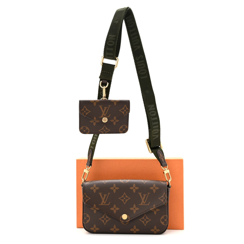 Louis Vuitton Monogram Felicie Strap & Go Kaki