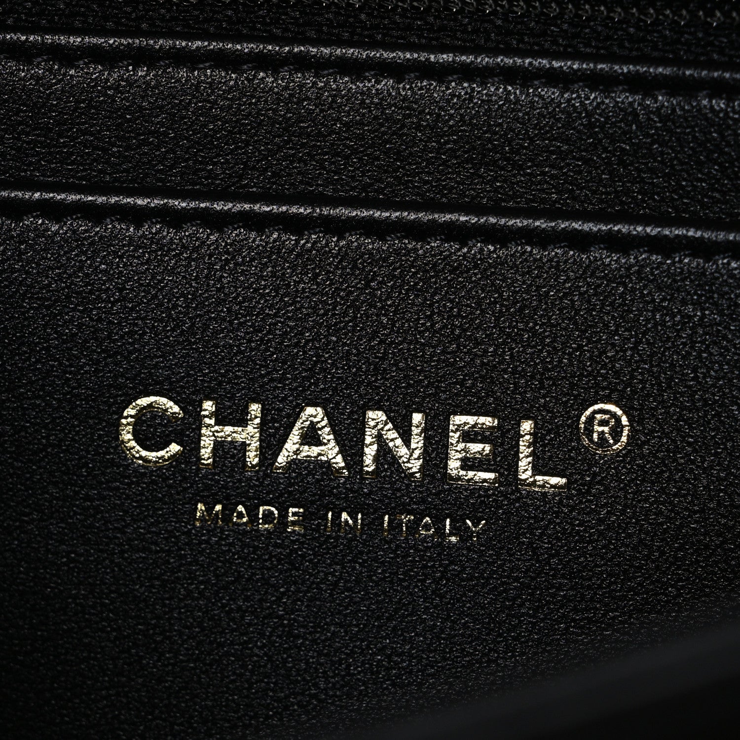 Chanel Lambskin Quilted Mini Rectangular Flap Black