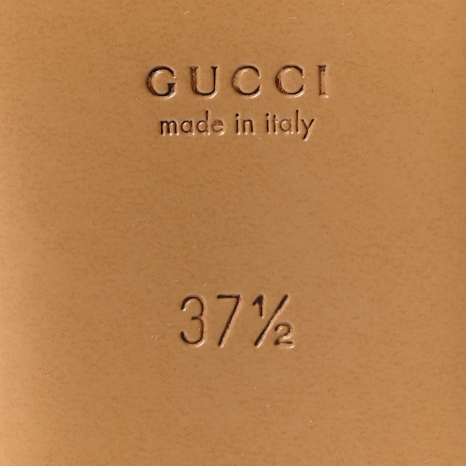 Gucci GG Monogram Canvas Womens Princetown Slippers 37.5 Ancora
