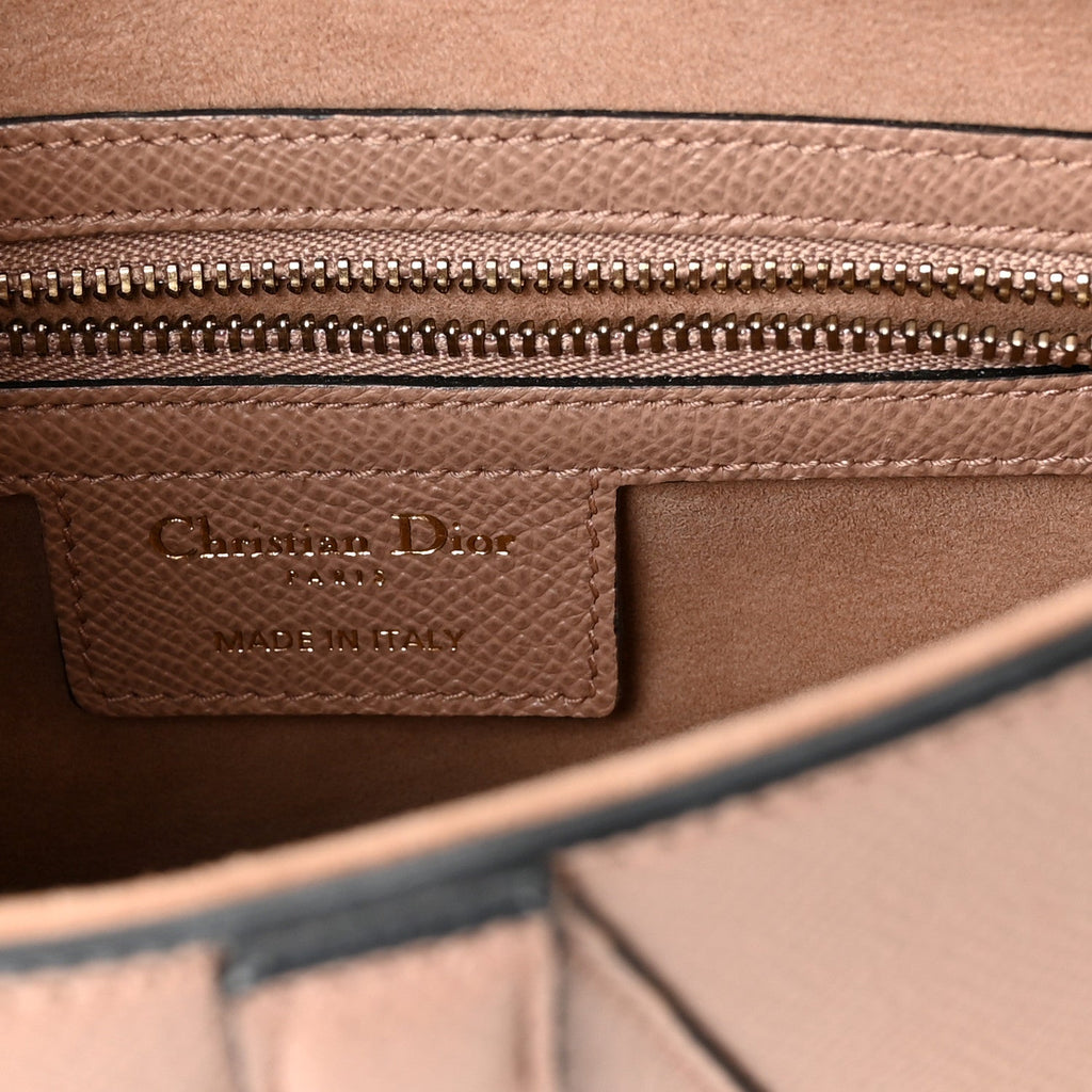 Christian Dior Grained Calfskin Saddle Bag With Strap Fard