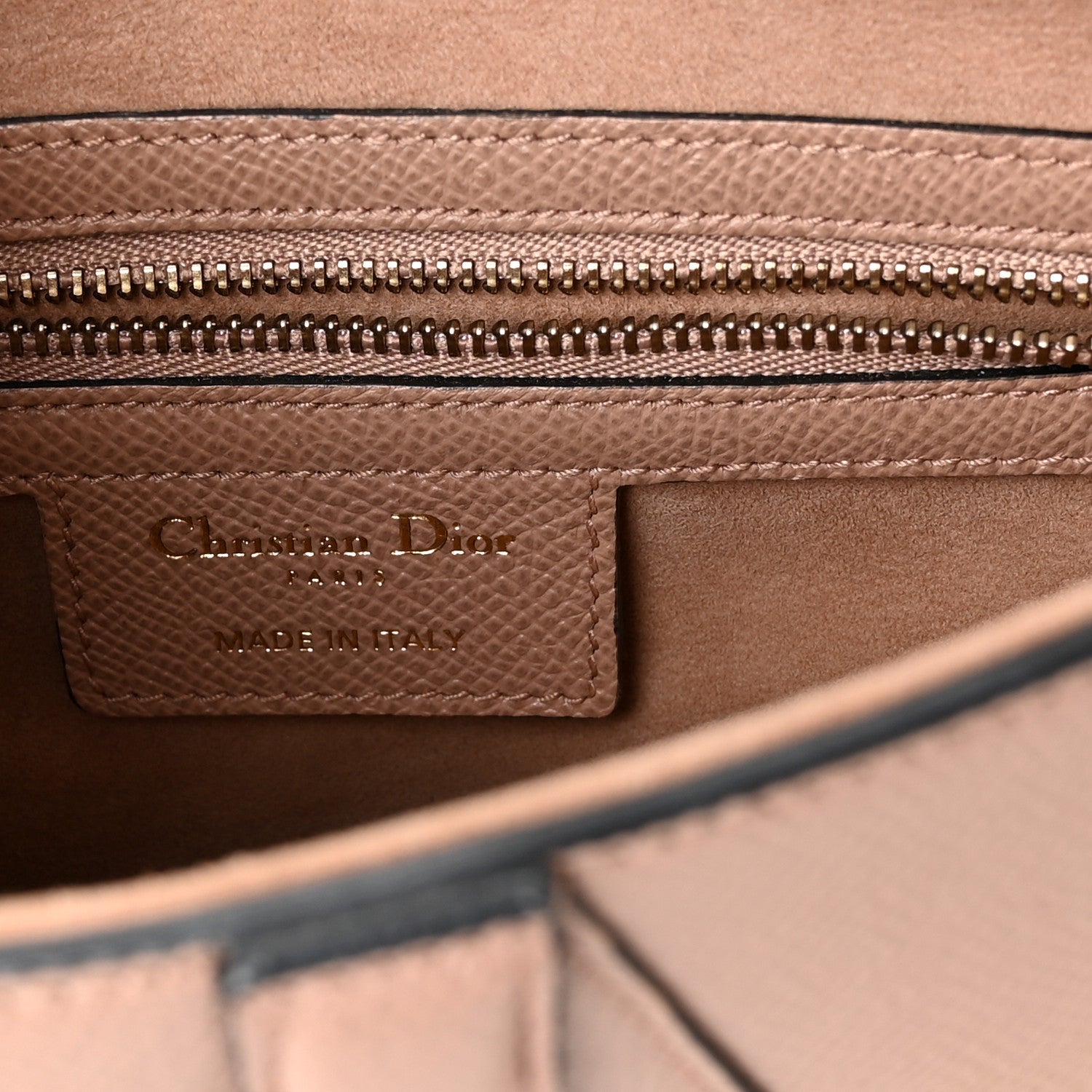 Christian Dior Grained Calfskin Saddle Bag With Strap Fard