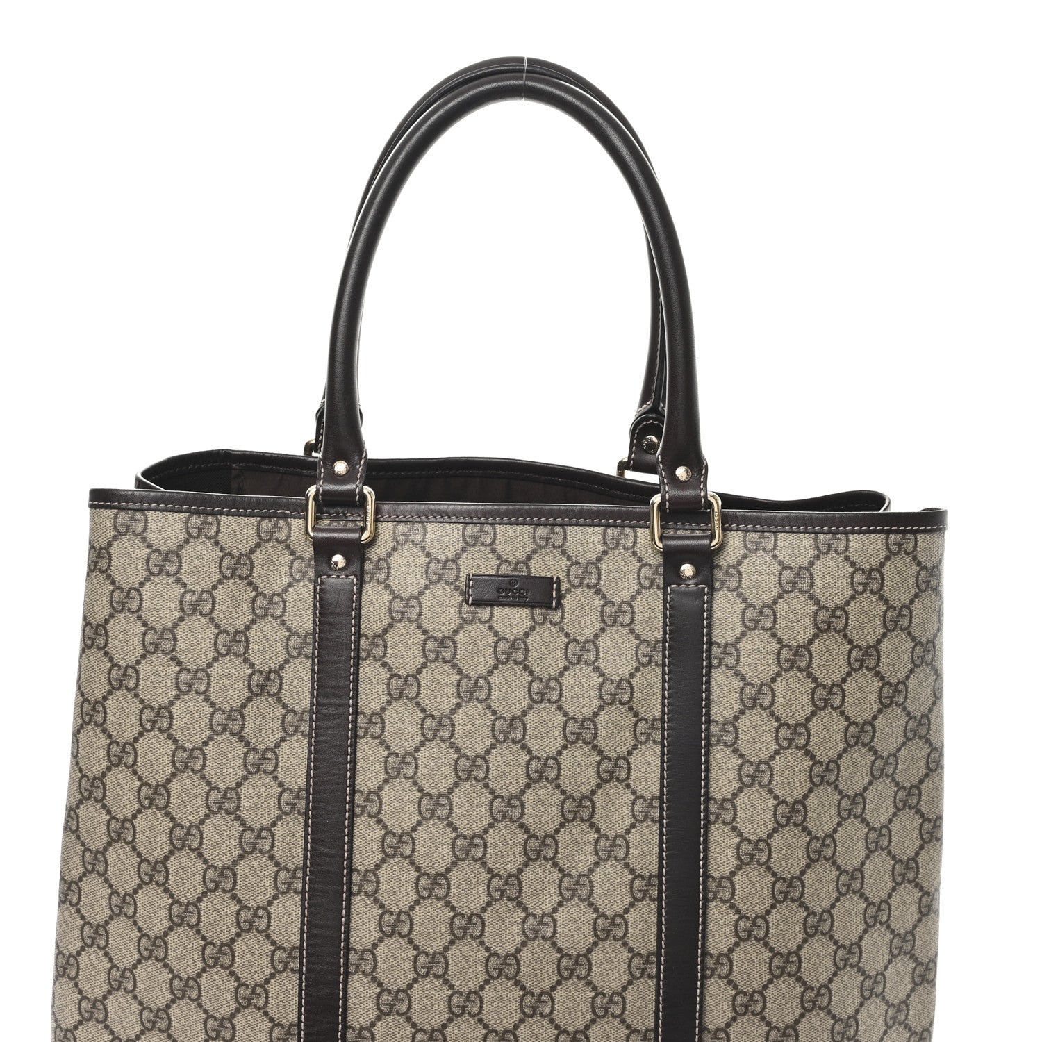 Gucci GG Plus Monogram Joy Vertical Tote Dark Brown