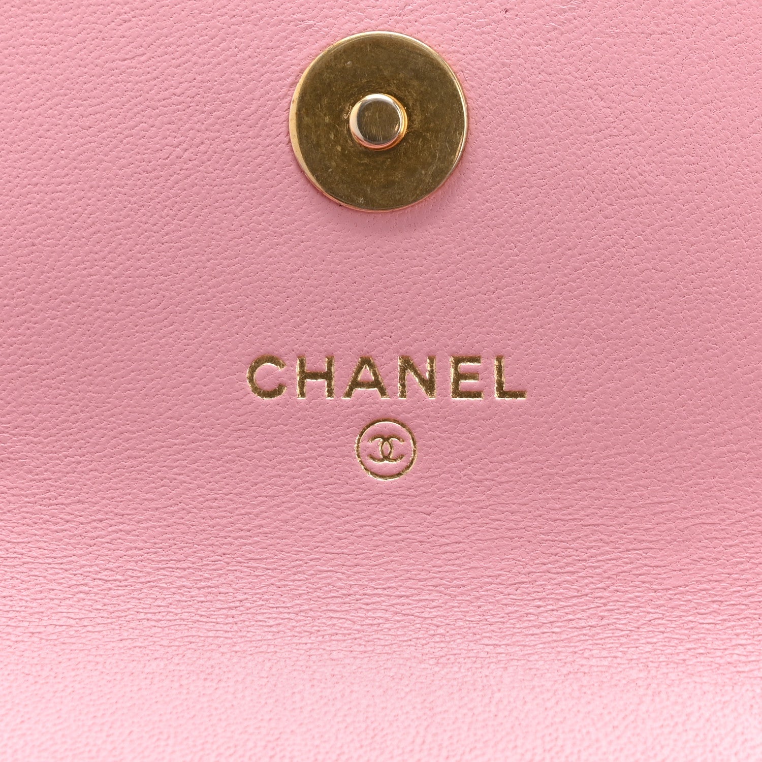 Chanel Lambskin Quilted Pick Me Up Mini Wallet On Chain Light Pink