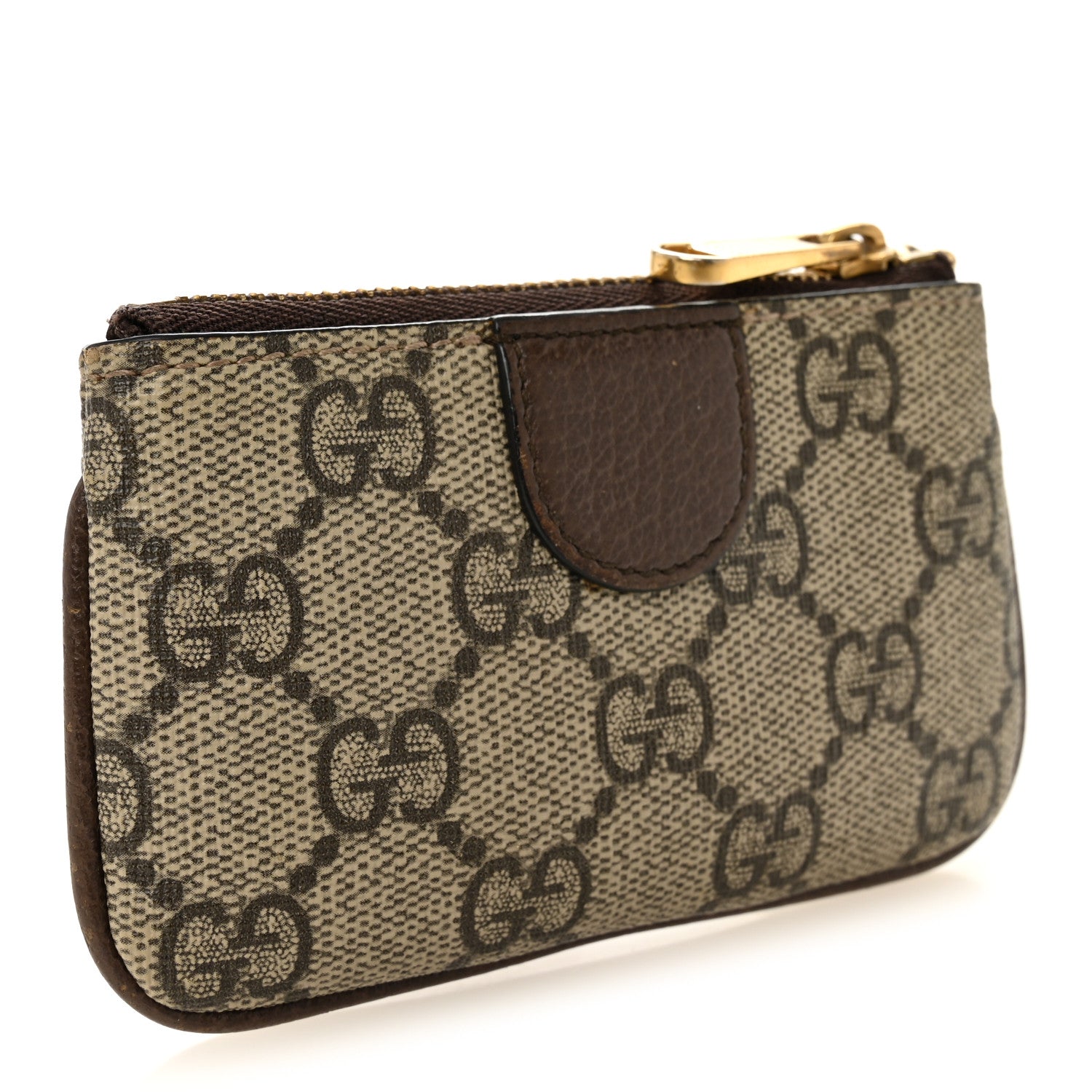 Gucci GG Supreme Monogram Web Ophidia Key Case Beige New Acero