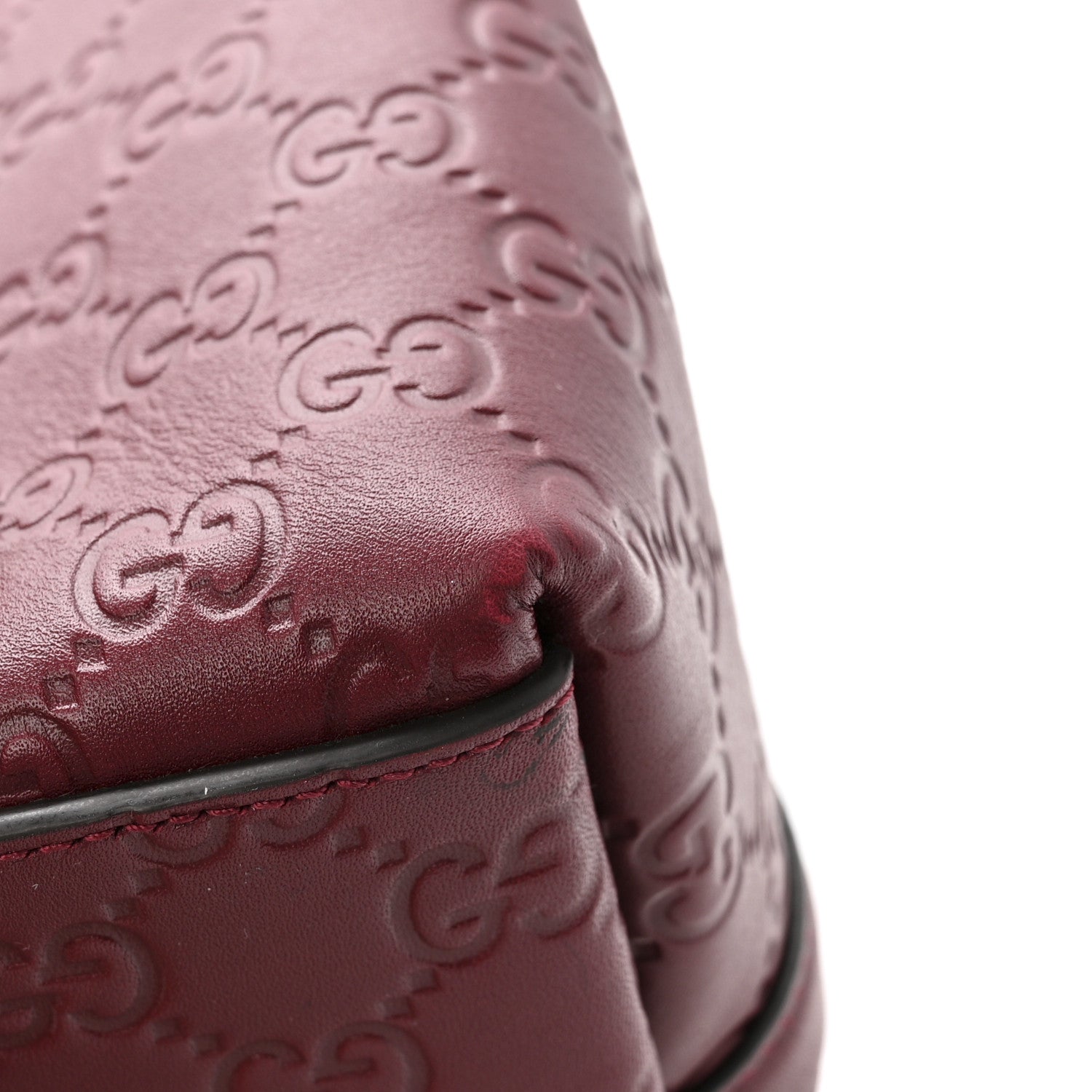 Gucci GG Calfskin Embossed Calfskin Large Tote Bag Rose Ancora