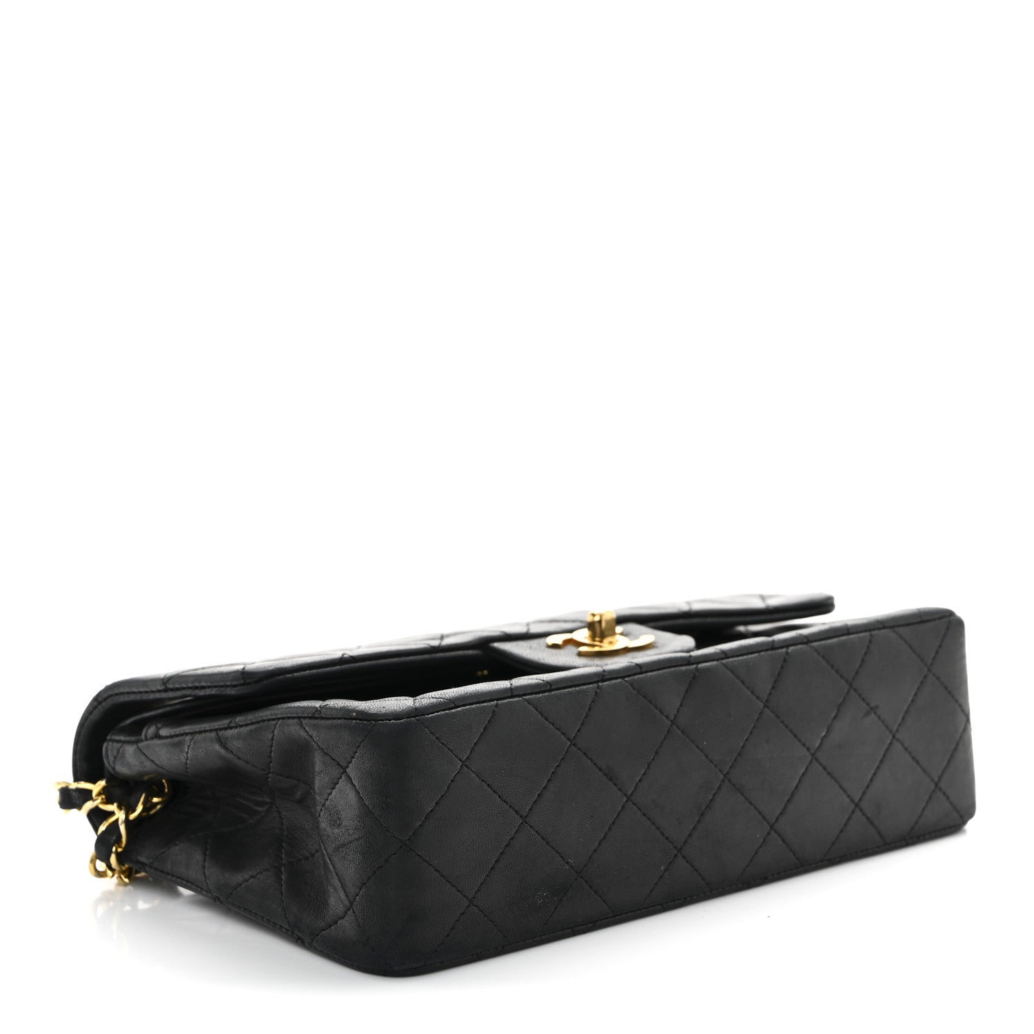 Chanel Lambskin Quilted Small Double Flap Black