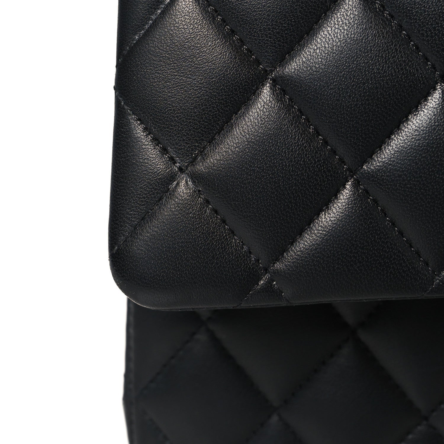 Chanel Lambskin Quilted Medium Double Flap Black