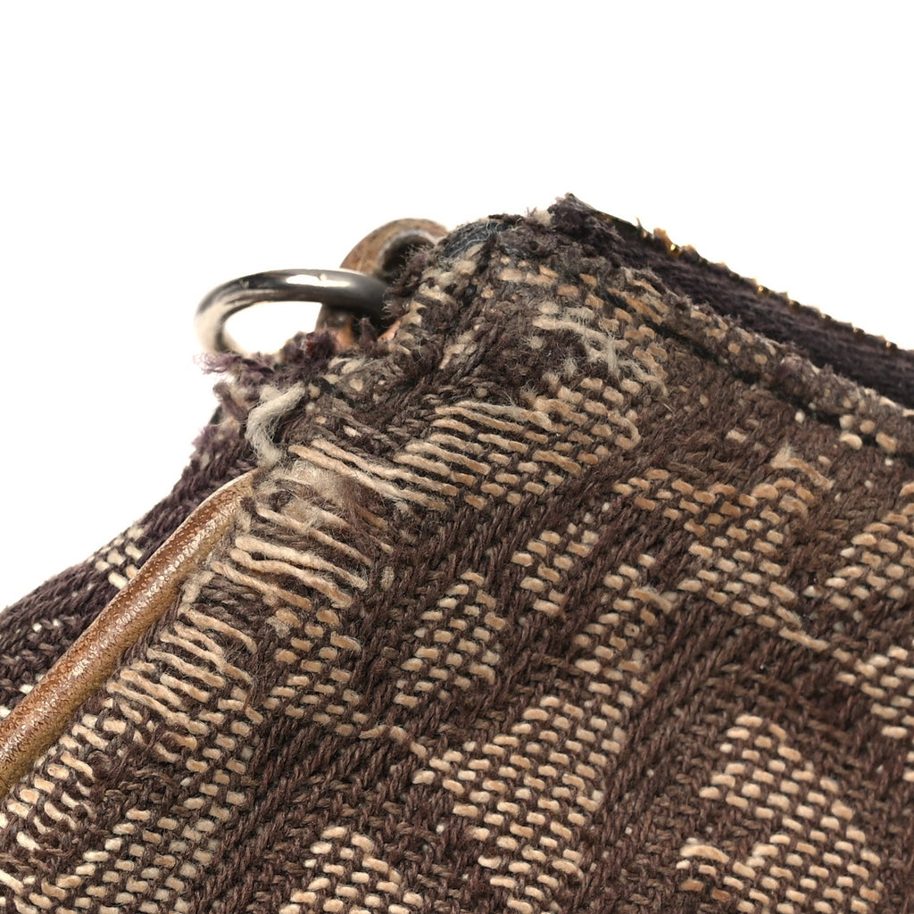 Christian Dior Monogram Mini Saddle Pochette Brown
