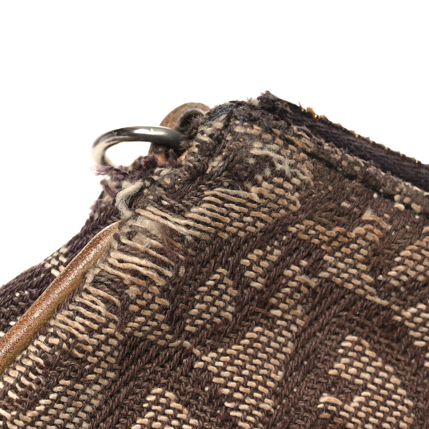 Christian Dior Monogram Mini Saddle Pochette Brown