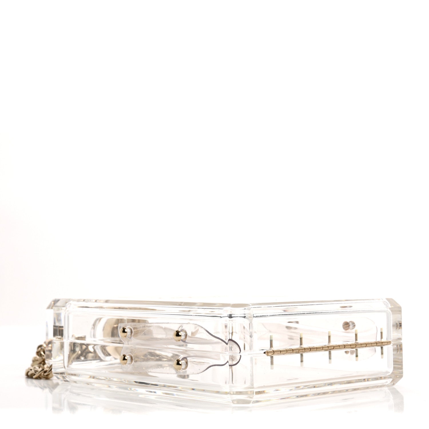 Chanel Transluscent Plexiglass Perfume Bottle Clutch
