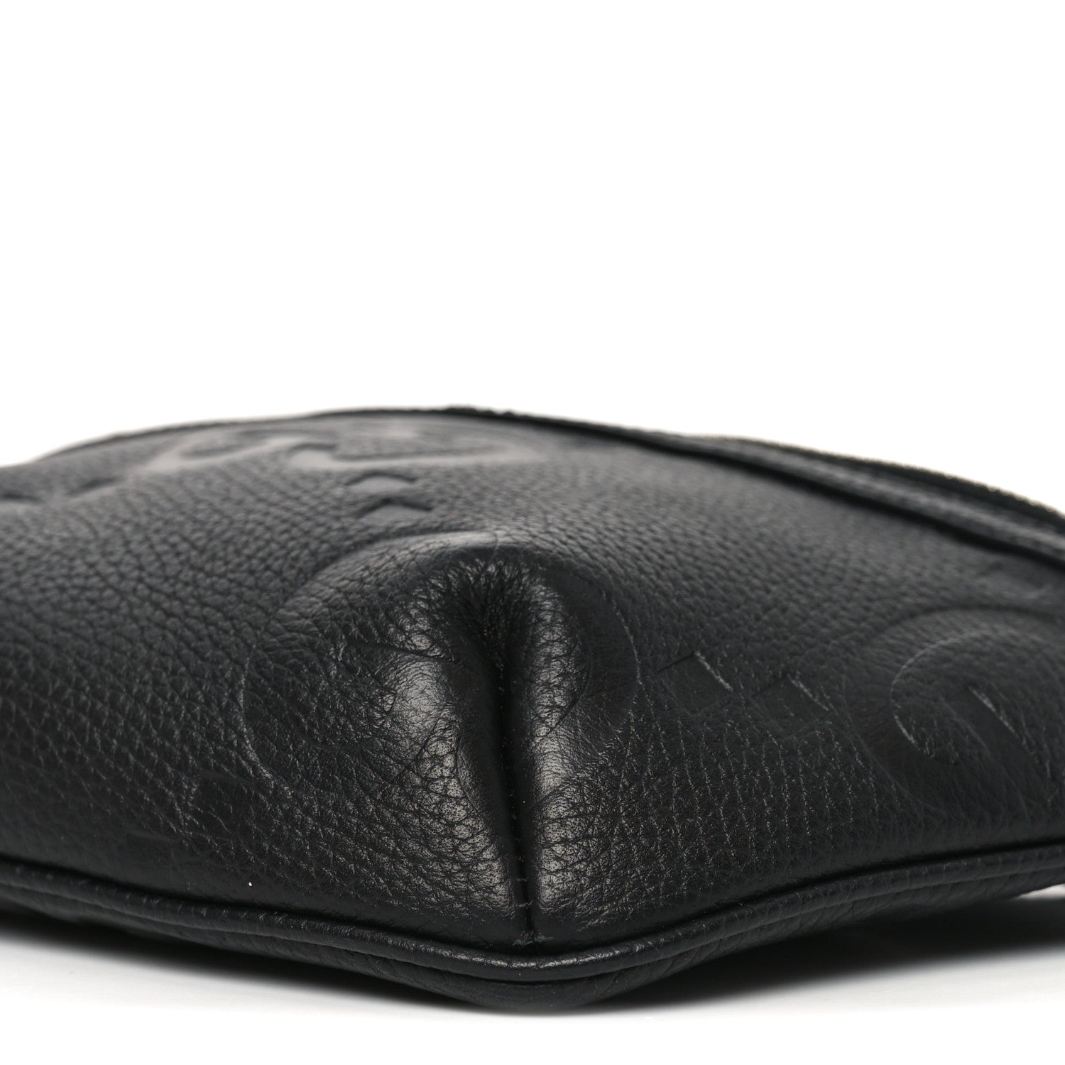 Gucci Piuma Calfskin Jumbo GG Embossed Small Belt Bag Black