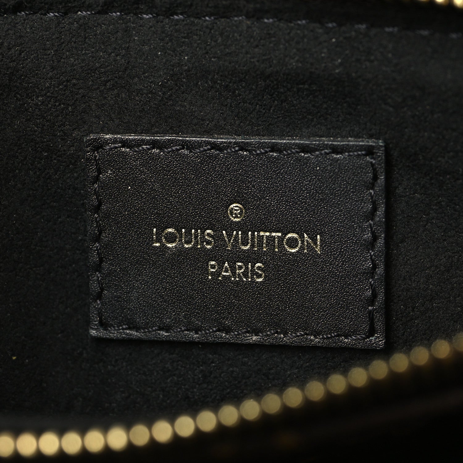 Louis Vuitton Monogram Flower Tote Black