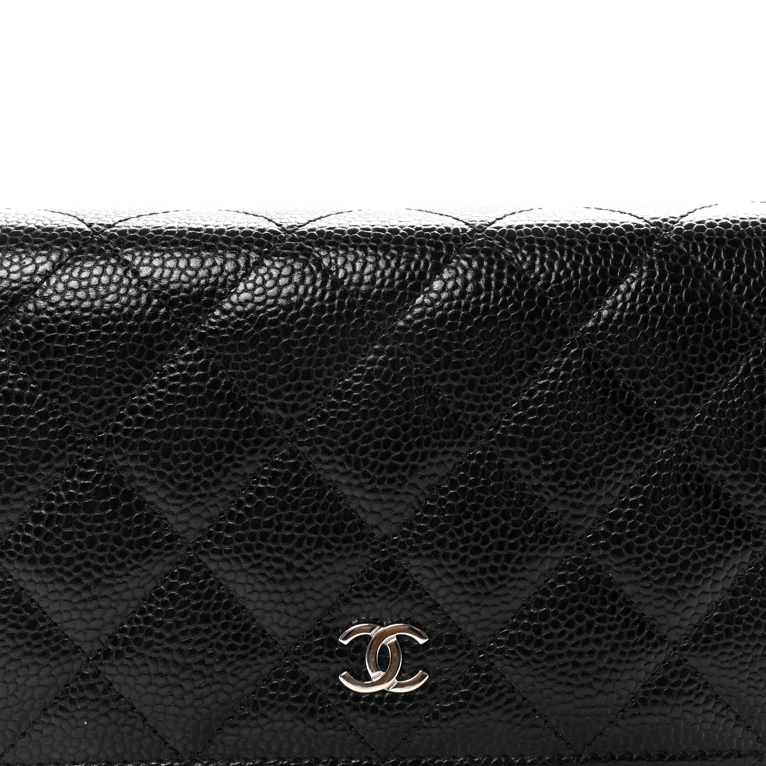 Chanel Caviar Quilted Wallet on Chain WOC Black
