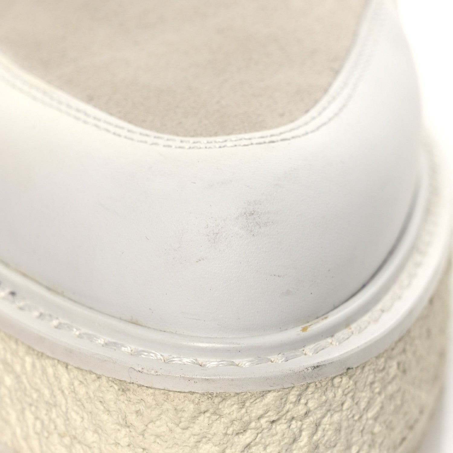 Louis Vuitton Calfskin Suede Mens Creeper Ankle Boots 9 White