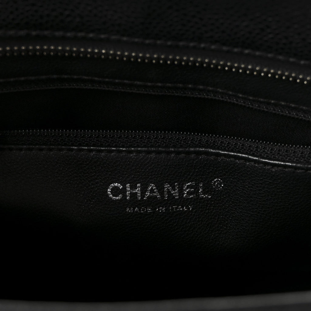 Chanel Caviar Quilted Medallion Tote Black