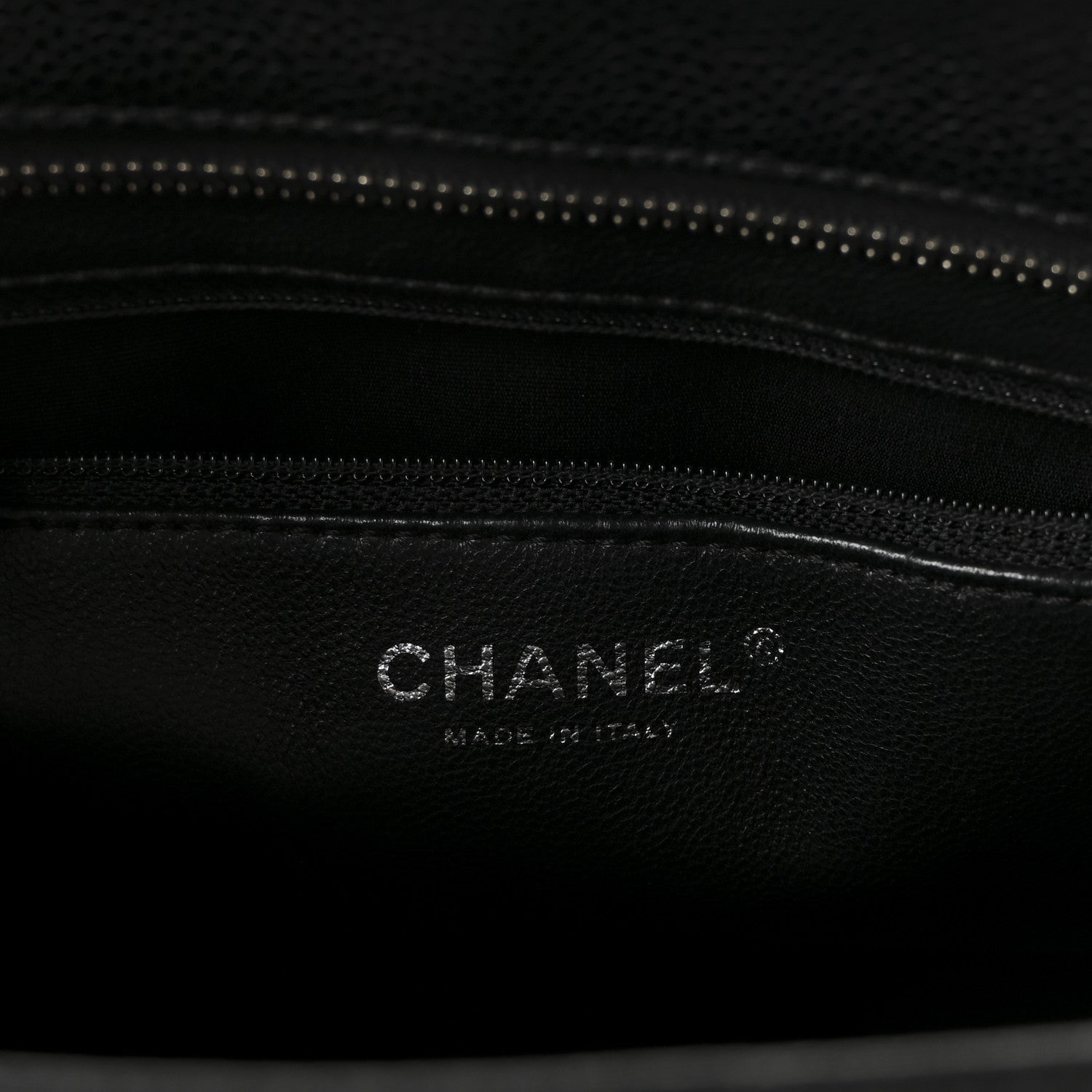 Chanel Caviar Quilted Medallion Tote Black