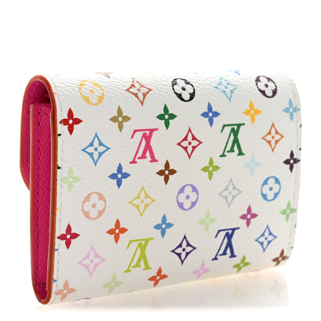Louis Vuitton LV X TM Monogram Multicolor Rosalie Coin Purse White Kawaii Pink