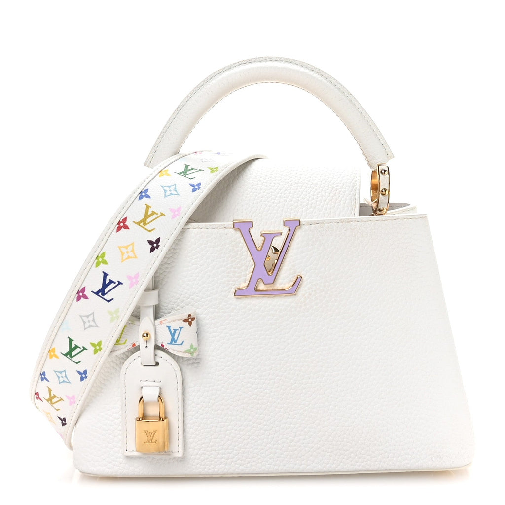 Louis Vuitton LV X TM Taurillon BB Capucines Blanc