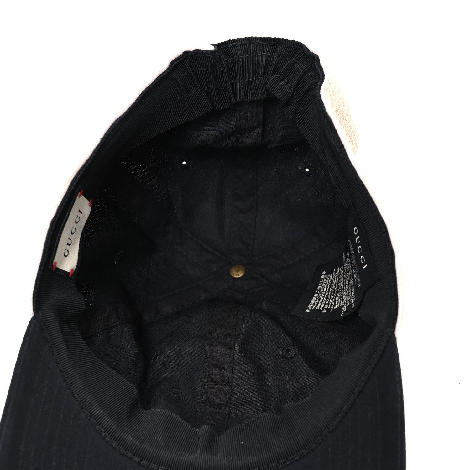 Gucci Gabardine Gucci Headband Baseball Hat L Black