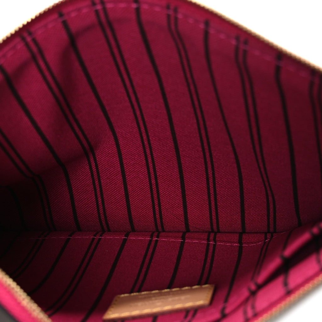 Louis Vuitton Monogram Neverfull MM GM Pochette Pivoine