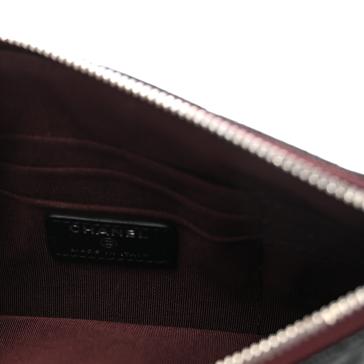 Caviar Quilted Cosmetic Case Black