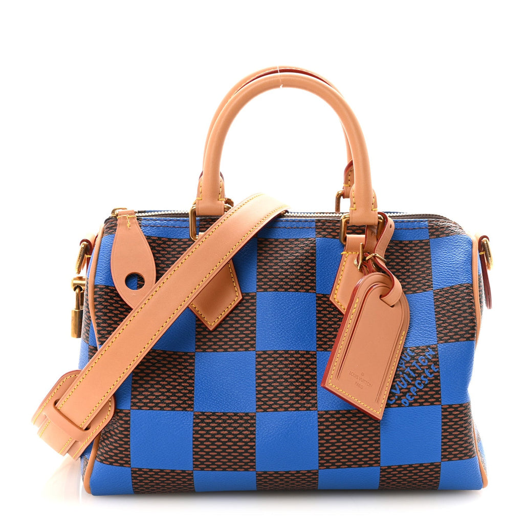 Louis Vuitton Damier Pop Speedy Bandouliere 25 Blue