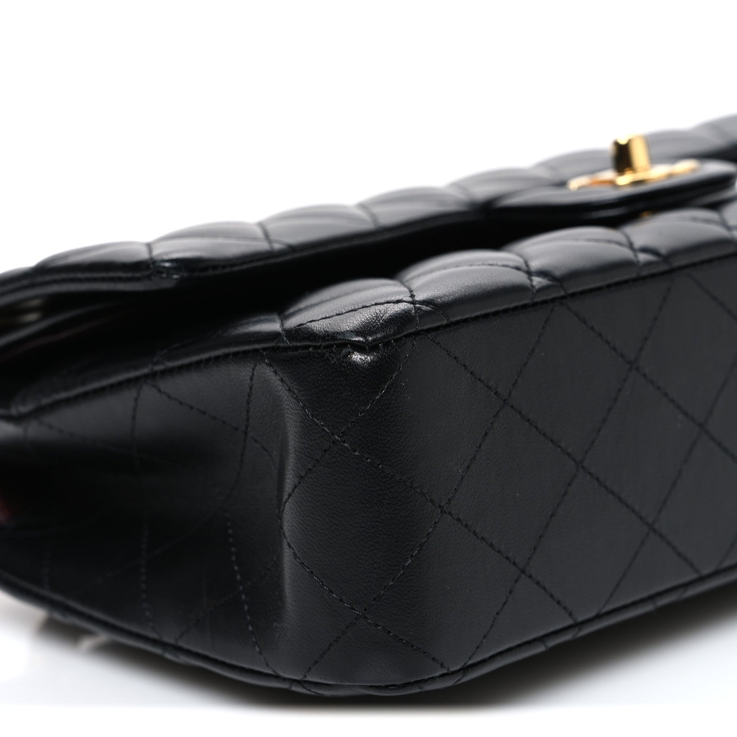 Chanel Lambskin Quilted Medium Double Flap Black