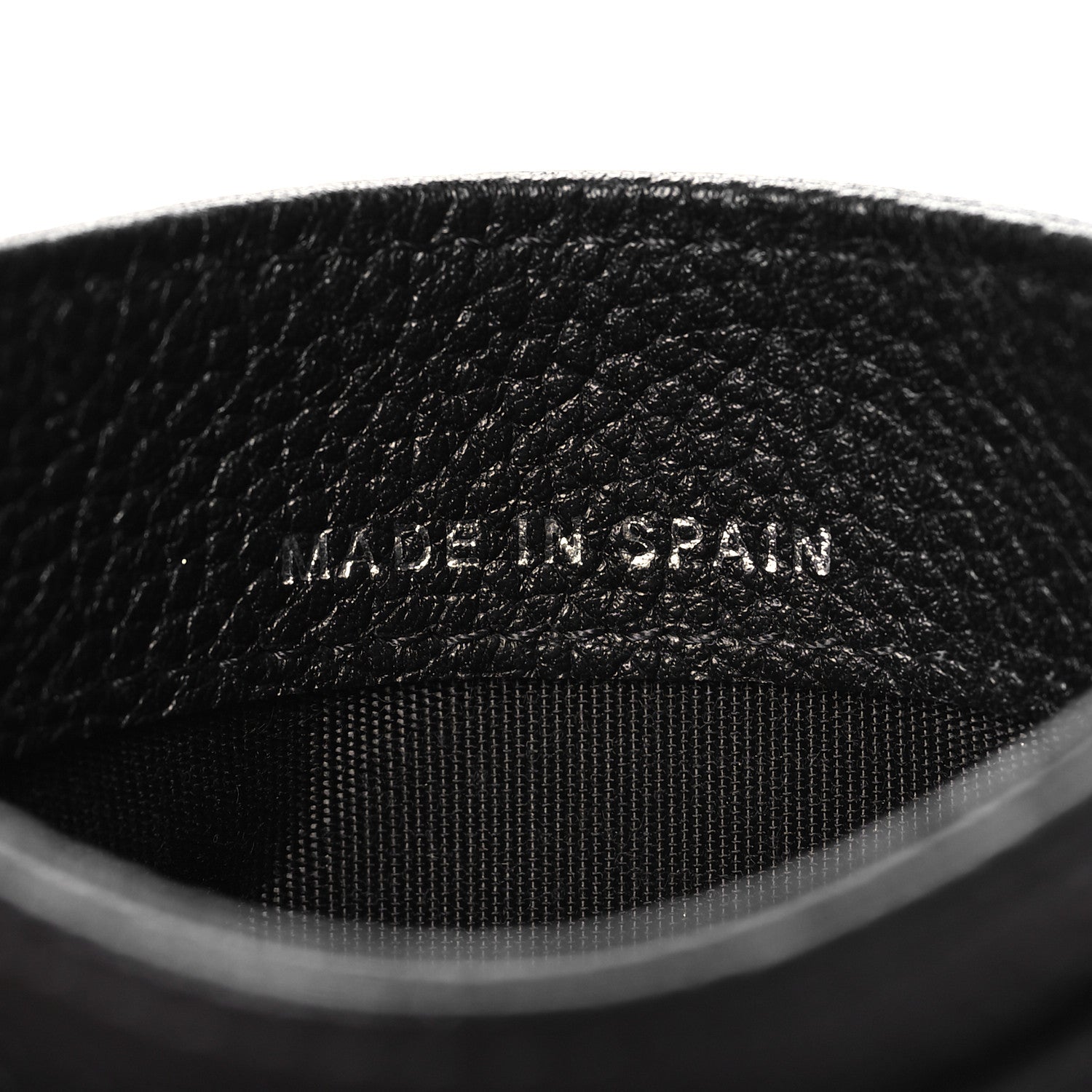 Grained Calfskin CC Card Holder Black